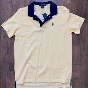 U.S. Polo Assn. Yellow Polo Shirt with Classic Collar